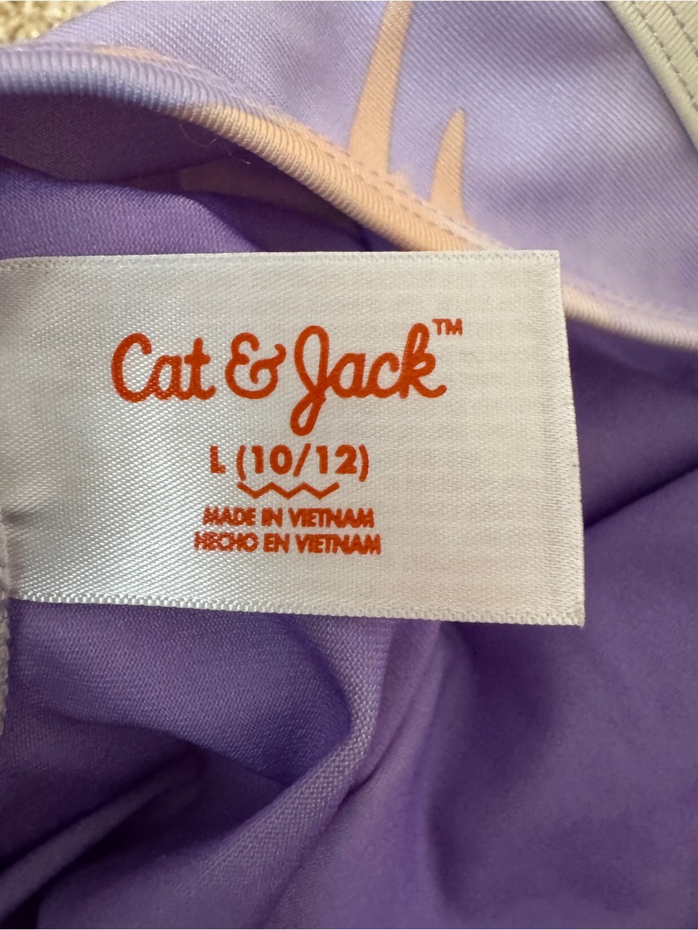 Cat & Jack Girls Gymnastics Leotard Size 10-12 Purple Yellow Peach Dance - Picture 6 of 8
